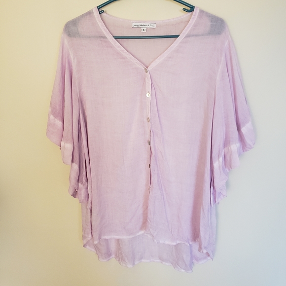 Young, Fabulous & Broke Russo Top Lilac Size Large - Picture 2 of 8